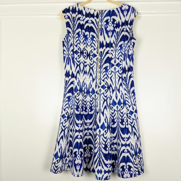 Zarr Collection Scuba Fit and Flare Dress Size 12 - Picture 2 of 6